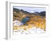 Coony Lake Amidst Golden Larch Trees, Okanogan National Forest, Washington State, USA-null-Framed Photographic Print