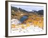 Coony Lake Amidst Golden Larch Trees, Okanogan National Forest, Washington State, USA-null-Framed Photographic Print