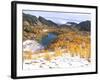 Coony Lake Amidst Golden Larch Trees, Okanogan National Forest, Washington State, USA-null-Framed Photographic Print