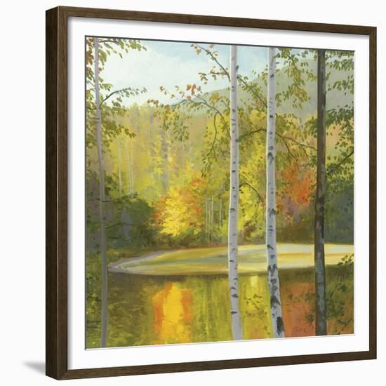 Cooper Lake, Autumn-Elissa Gore-Framed Giclee Print