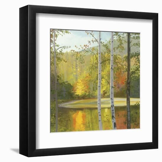 Cooper Lake, Autumn-Elissa Gore-Framed Art Print