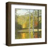 Cooper Lake, Autumn-Elissa Gore-Framed Art Print