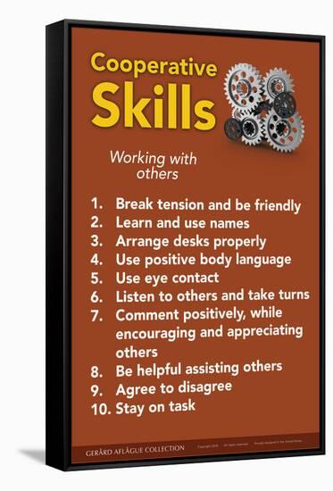 Cooperative Skills-Gerard Aflague Collection-Framed Stretched Canvas