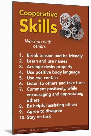 Cooperative Skills-Gerard Aflague Collection-Mounted Poster