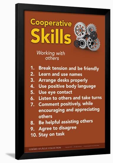 Cooperative Skills-Gerard Aflague Collection-Framed Poster