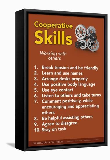 Cooperative Skills-Gerard Aflague Collection-Framed Stretched Canvas