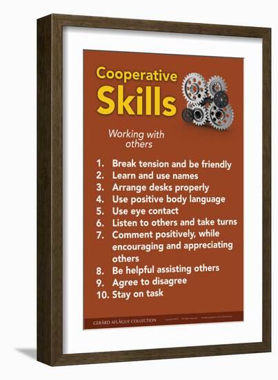 Cooperative Skills-Gerard Aflague Collection-Framed Art Print