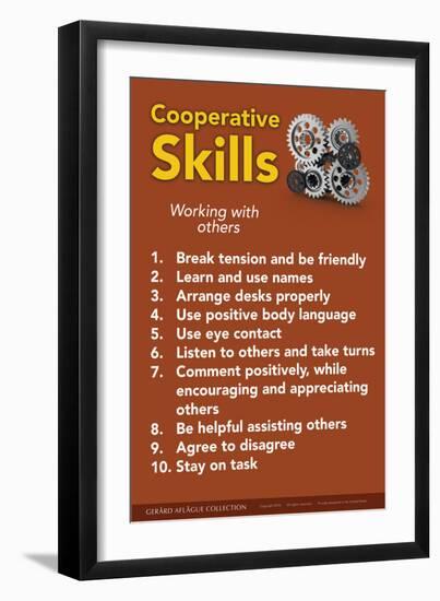 Cooperative Skills-Gerard Aflague Collection-Framed Art Print