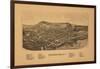 Cooperstown, New York - Panoramic Map-Lantern Press-Framed Art Print