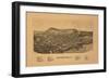 Cooperstown, New York - Panoramic Map-Lantern Press-Framed Art Print