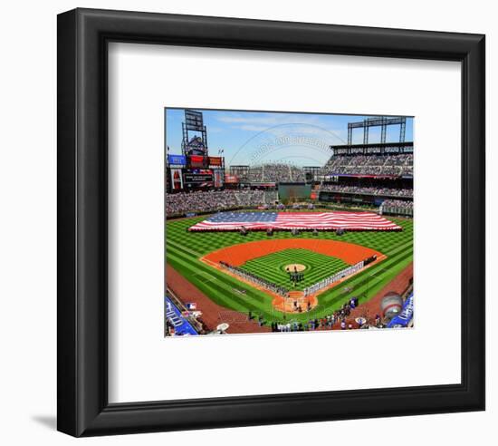 Coors Field 2010 Opening Day-null-Framed Photographic Print