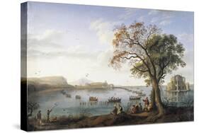 Coot Hunting at Lake Fusano, 1737-1807-Jacob Philipp Hackert-Stretched Canvas