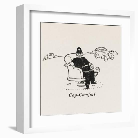 Cop Comfort-William Heath Robinson-Framed Art Print