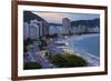 Copacabana at Night, Rio De Janeiro, Brazil, South America-Gabrielle and Michael Therin-Weise-Framed Photographic Print