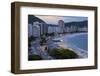 Copacabana at Night, Rio De Janeiro, Brazil, South America-Gabrielle and Michael Therin-Weise-Framed Premium Photographic Print