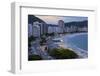 Copacabana at Night, Rio De Janeiro, Brazil, South America-Gabrielle and Michael Therin-Weise-Framed Premium Photographic Print