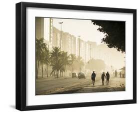 Copacabana Beach at Dawn, Rio De Janeiro, Brazil, South America-Ben Pipe-Framed Photographic Print