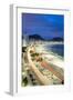 Copacabana Beach at Night, Rio De Janeiro, Brazil-Alex Robinson-Framed Photographic Print