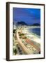 Copacabana Beach at Night, Rio De Janeiro, Brazil-Alex Robinson-Framed Photographic Print