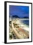 Copacabana Beach at Night, Rio De Janeiro, Brazil-Alex Robinson-Framed Photographic Print