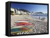 Copacabana Beach, Rio De Janeiro, Brazil-Ian Trower-Framed Stretched Canvas