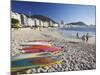 Copacabana Beach, Rio De Janeiro, Brazil-Ian Trower-Mounted Photographic Print