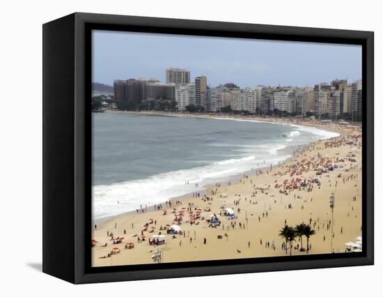 Copacabana Beach, Rio De Janiero, Brazil-Kymri Wilt-Framed Stretched Canvas