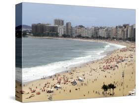 Copacabana Beach, Rio De Janiero, Brazil-Kymri Wilt-Stretched Canvas