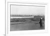 Copalis Beach, Washington - People Digging for Razor Clams-Lantern Press-Framed Art Print