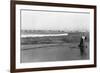 Copalis Beach, Washington - People Digging for Razor Clams-Lantern Press-Framed Art Print