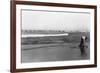 Copalis Beach, Washington - People Digging for Razor Clams-Lantern Press-Framed Art Print