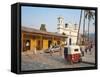 Copan Ruinas, Parque Central, Honduras-Jane Sweeney-Framed Stretched Canvas