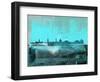 Copenhagen Abstract Skyline II-Emma Moore-Framed Art Print