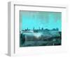 Copenhagen Abstract Skyline II-Emma Moore-Framed Art Print