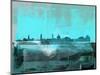 Copenhagen Abstract Skyline II-Emma Moore-Mounted Art Print