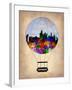 Copenhagen Air Balloon-NaxArt-Framed Art Print