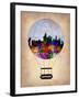 Copenhagen Air Balloon-NaxArt-Framed Art Print