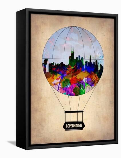 Copenhagen Air Balloon-NaxArt-Framed Stretched Canvas