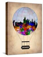 Copenhagen Air Balloon-NaxArt-Stretched Canvas