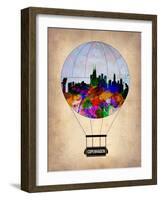 Copenhagen Air Balloon-NaxArt-Framed Art Print