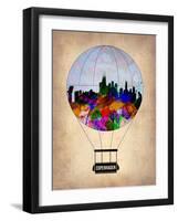 Copenhagen Air Balloon-NaxArt-Framed Art Print