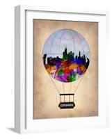 Copenhagen Air Balloon-NaxArt-Framed Art Print
