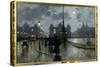 Copenhagen by Night-Paul Fischer-Stretched Canvas