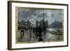 Copenhagen by Night-Paul Fischer-Framed Giclee Print