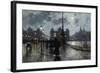 Copenhagen by Night-Paul Fischer-Framed Giclee Print