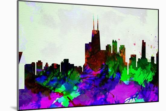 Copenhagen City Skyline-NaxArt-Mounted Art Print