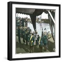 Copenhagen (Denmark), Arrival of King Rama V of Thailand (1868-1910)-Leon, Levy et Fils-Framed Photographic Print