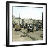 Copenhagen, Denmark, Fish Market-Leon, Levy et Fils-Framed Photographic Print