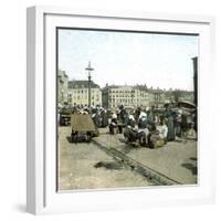 Copenhagen, Denmark, Fish Market-Leon, Levy et Fils-Framed Photographic Print