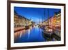 Copenhagen, Denmark on the Nyhavn Canal.-SeanPavonePhoto-Framed Photographic Print